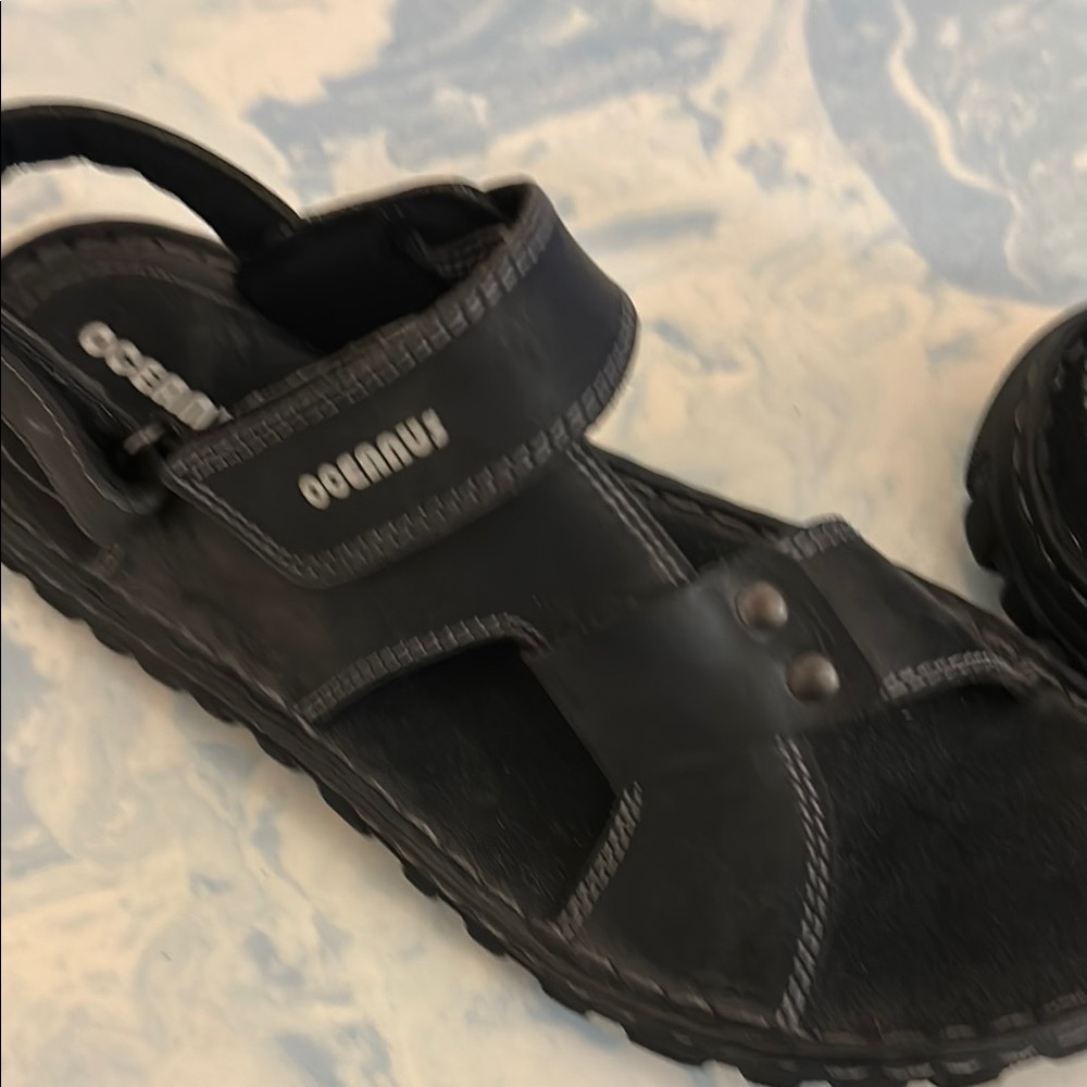 Oceanus Men’s Leather Sandals NWT - Picture 5 of 8